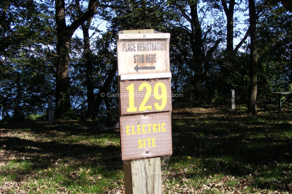 Campsite 129 in Marble Beach State Park Campground at Marble Beach